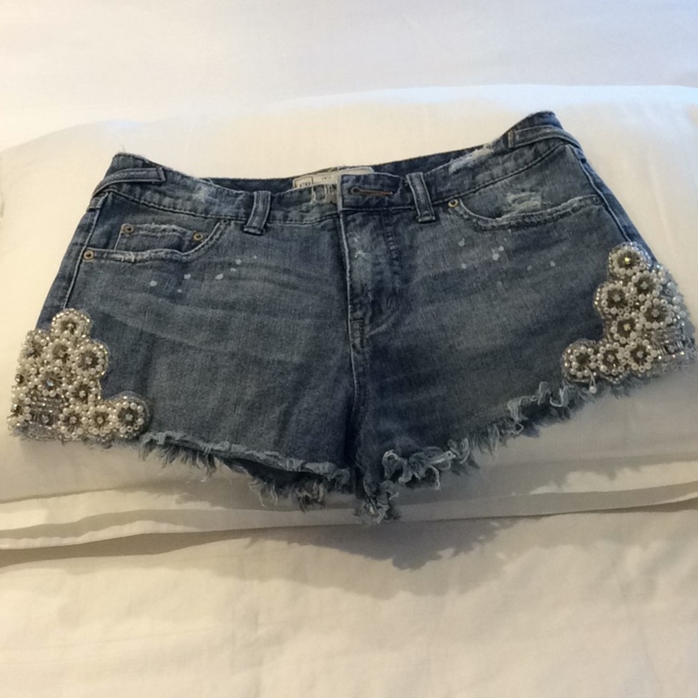 Free People Jean Shorts